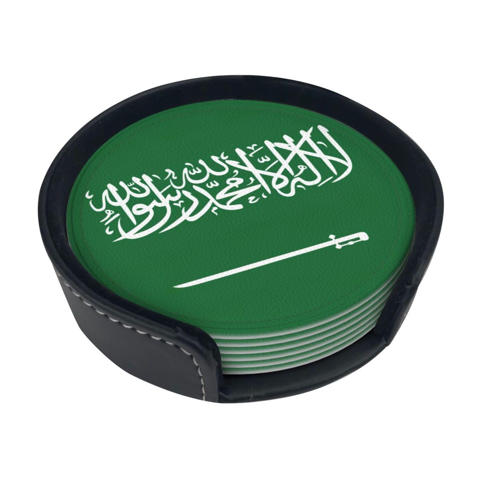 Dessous de verre Arabie Saoudite haut de gamme en polyuréthane résistant