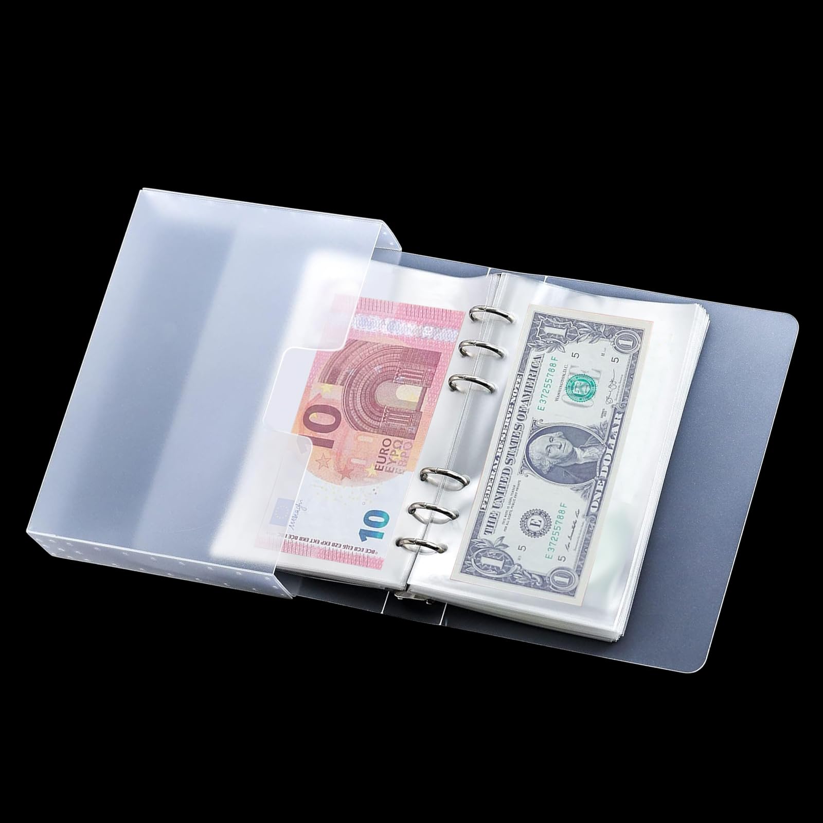 PATIKIL Porta Banconote, 60 Pezzi Porta Soldi PVC Con Apertura