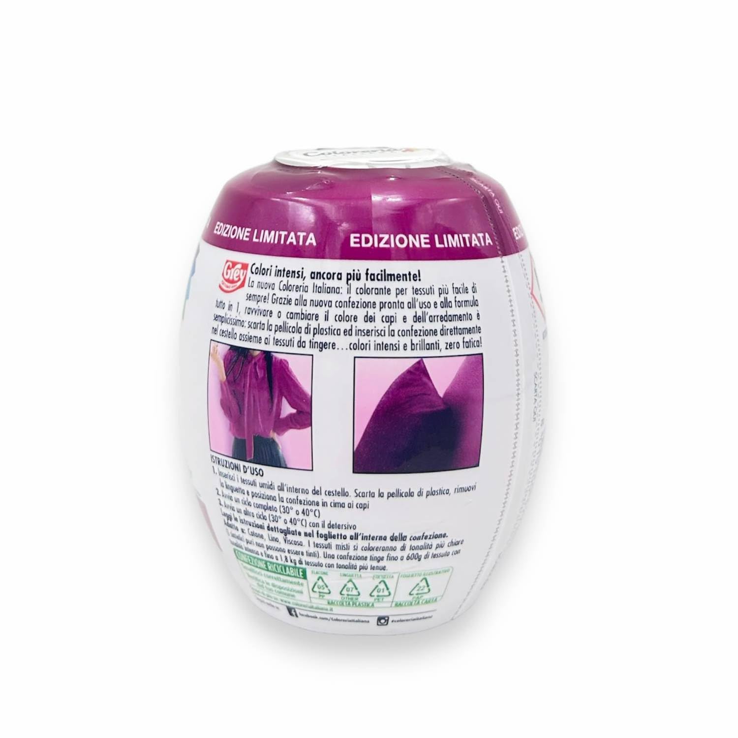 Colorante Per Tessuti In Lavatrice Rosa Orchidea Formula Tutto In 1 Edizione Limitata 350 Gr (1 Unità)