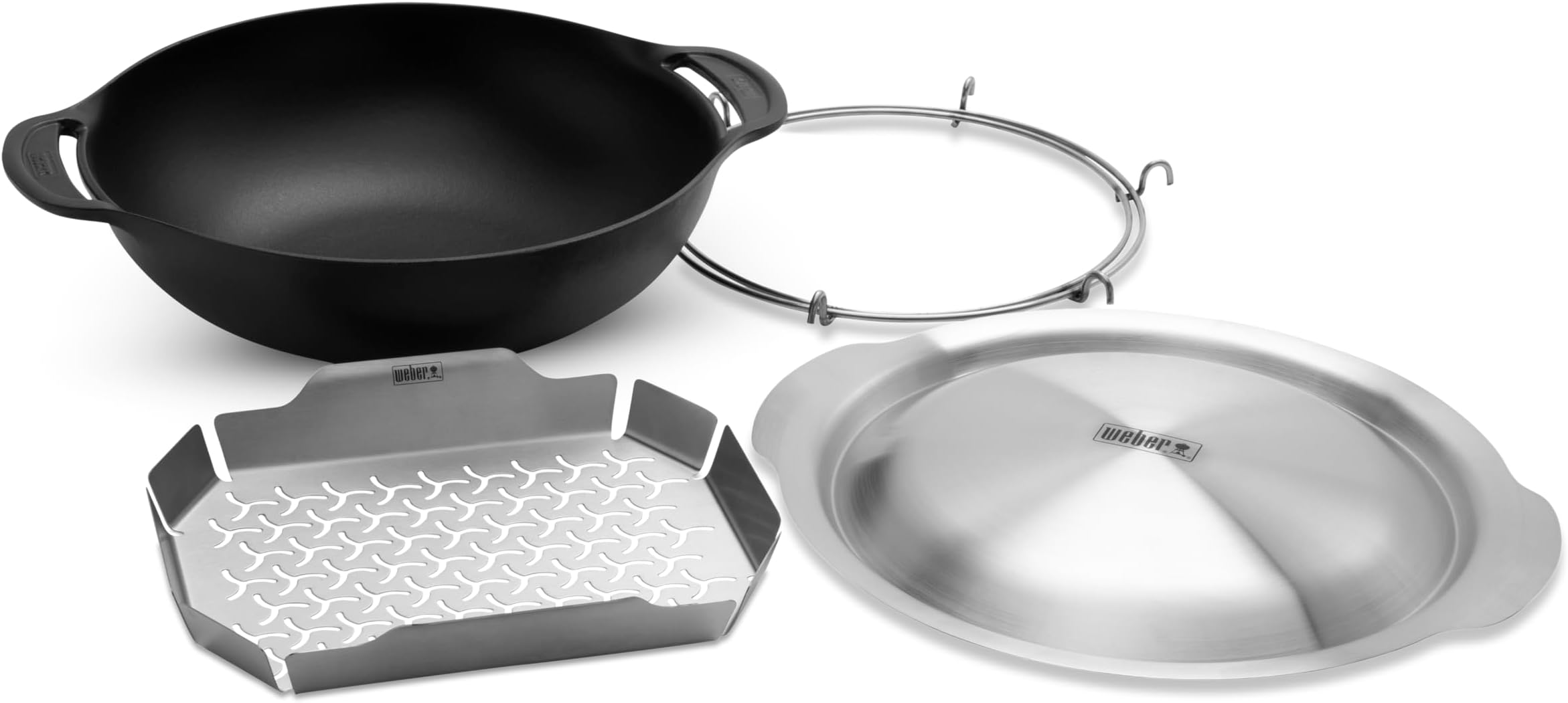 Amazon.com : WEBER CRAFTED WOK STEAMER PECI : Patio, Lawn & Garden