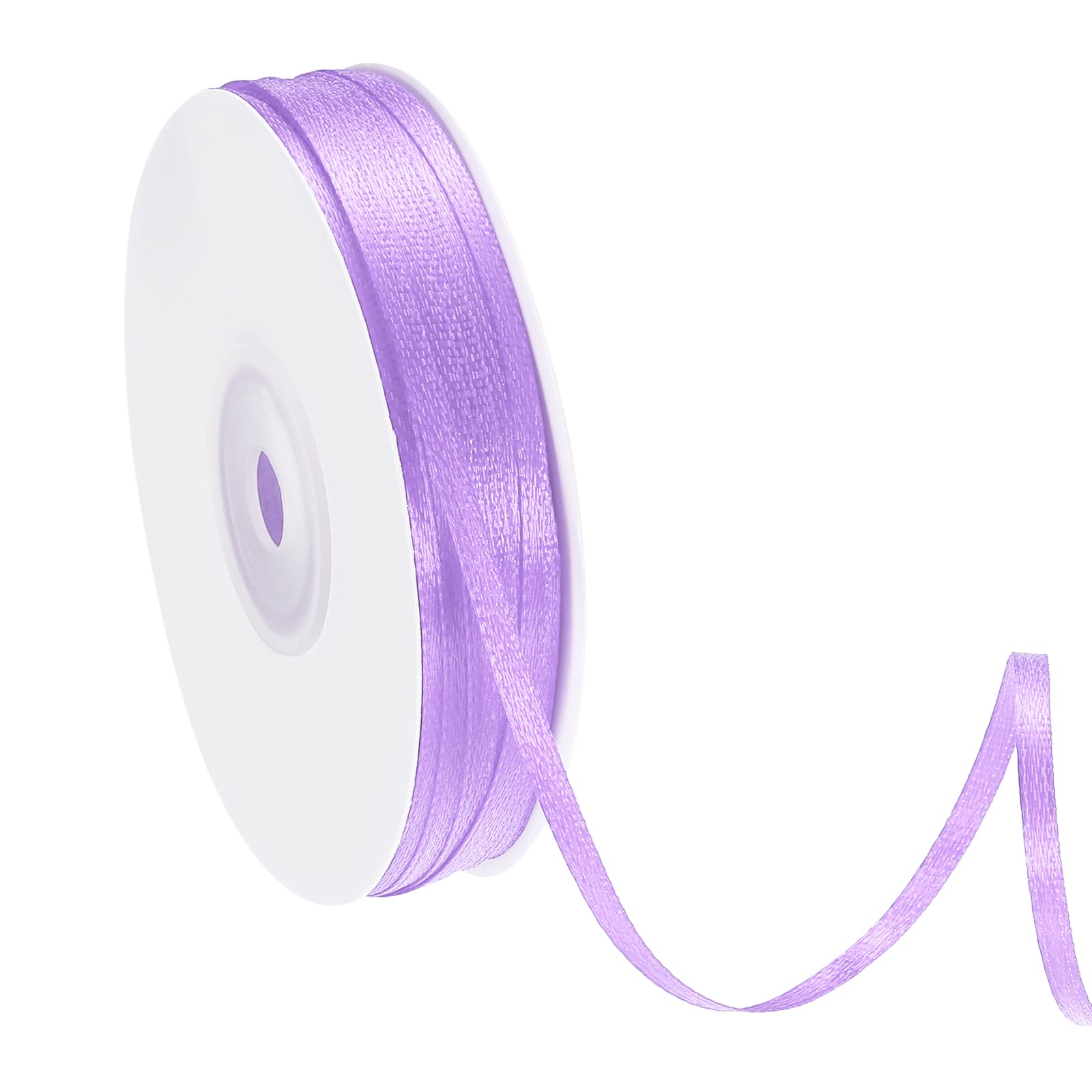 PATIKIL Satin Ribbon (91m, 3mm Wide, Light Purple) Double Face Solid Fabric Ribbon, Suit for Craft/DIY/Gift Wrapping/Hair Bows/Floral Bouquets/Wedding/Birthday/Party Decoration