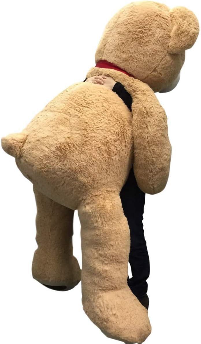 Black Friday 🔥 Giant Teddy Bear with Red Satin Neck Ribbon - Huge 6-Foot Extra-Soft Jumbo Plush Teddybear - Gigantic Stuffed Animal - Oso de Peluche - Cute Oversized Plushie - Jumbo Bear to Show You Care - Big Plush Buy 1 get 1 Giant Teddy Bear with Red Satin Neck Ribbon - Huge 6-Foot Extra-Soft Jumbo Plush Teddybear - Gigantic Stuffed Animal - Oso de Peluche - Cute Oversized Plushie - Jumbo Bear to Show You Care - Big Plush