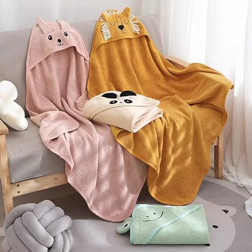 Kidsco. Hooded Towel For Babies And Toddlers | Ultra Soft 100% Cotton Blend | Hooded Baby Bath Towel | Baby Bath Essentials | Towel With Sweet Animal Prints #TOP2