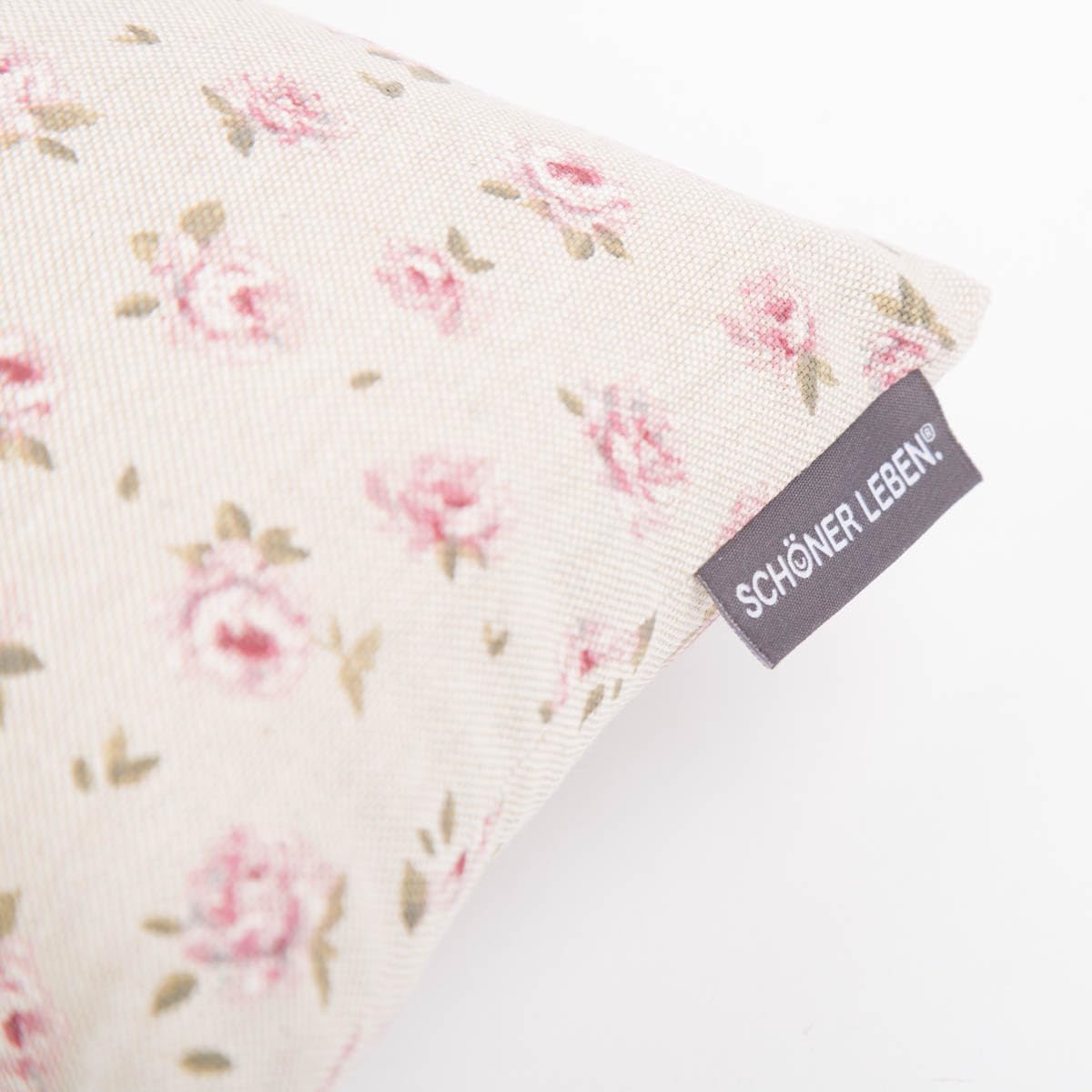 SCHÖNER LEBEN. Zugluftstopper Classic Little Rose Rosenblüten Natur rosa div. Größen, Auswahl:80cm Länge