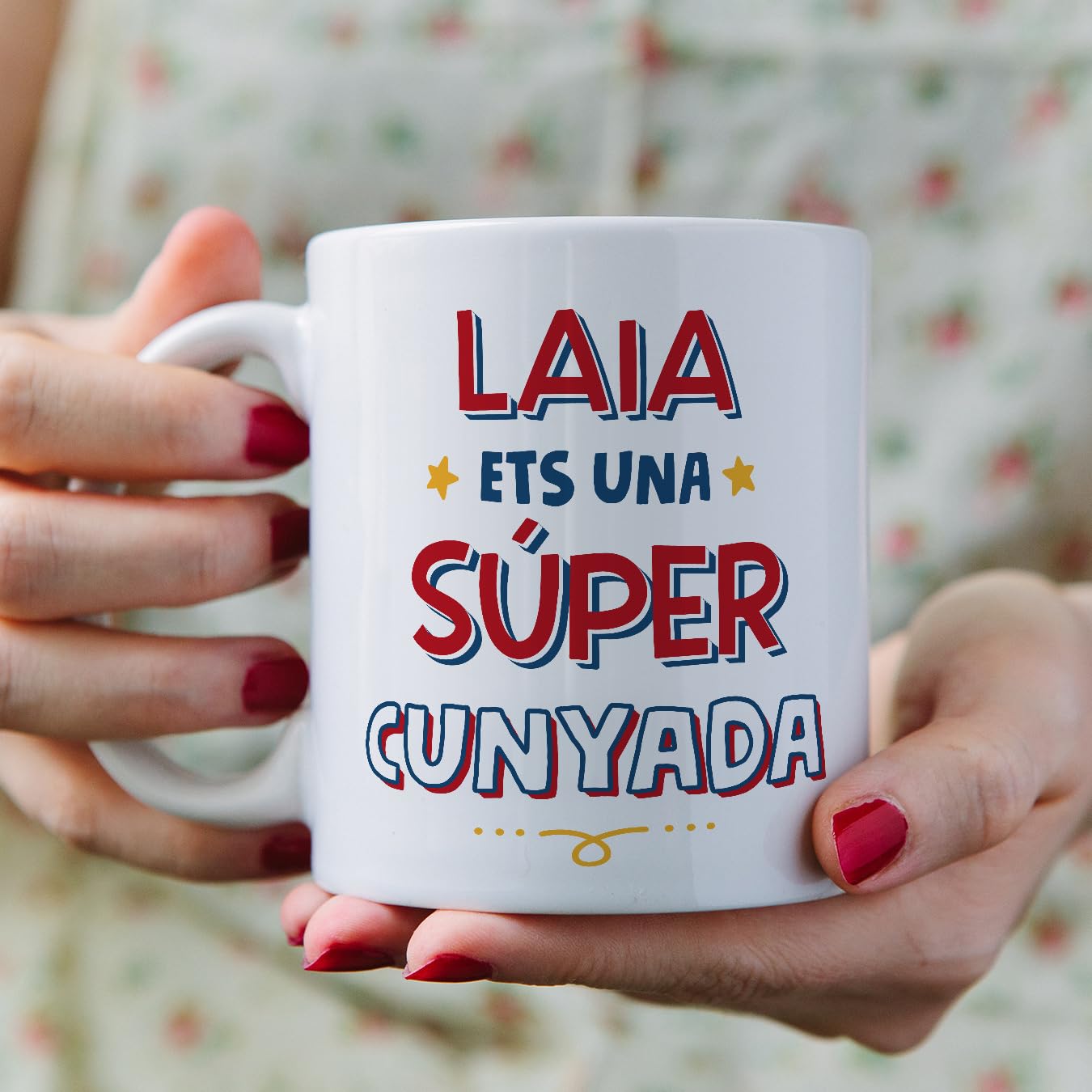 Mugffins Tazza Personalizzata In Ceramica Per Cognata 350 Ml - Regalo Originale Tedesco Per Compleanno O Natale - 4