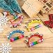 Christmas Handle Jingle Bells, Long Handle Sleigh Bells Cute Hand Shaking Bell Jingle Bells Instrument with Wooden Grip for Christmas Party Kids School Musical Performance