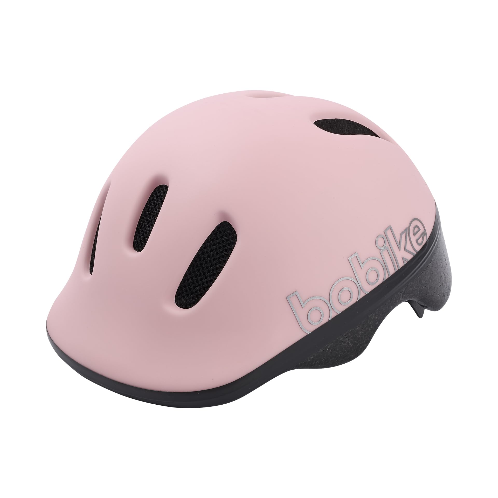 BOBIKE 8740200057 - Casque de vélo Go pour bébé Taille réglable XXS (44-48cm) Qui se Combine Parfaitement avec Les sièges de sécurité Go de Couleur Rose Barbe à Papa