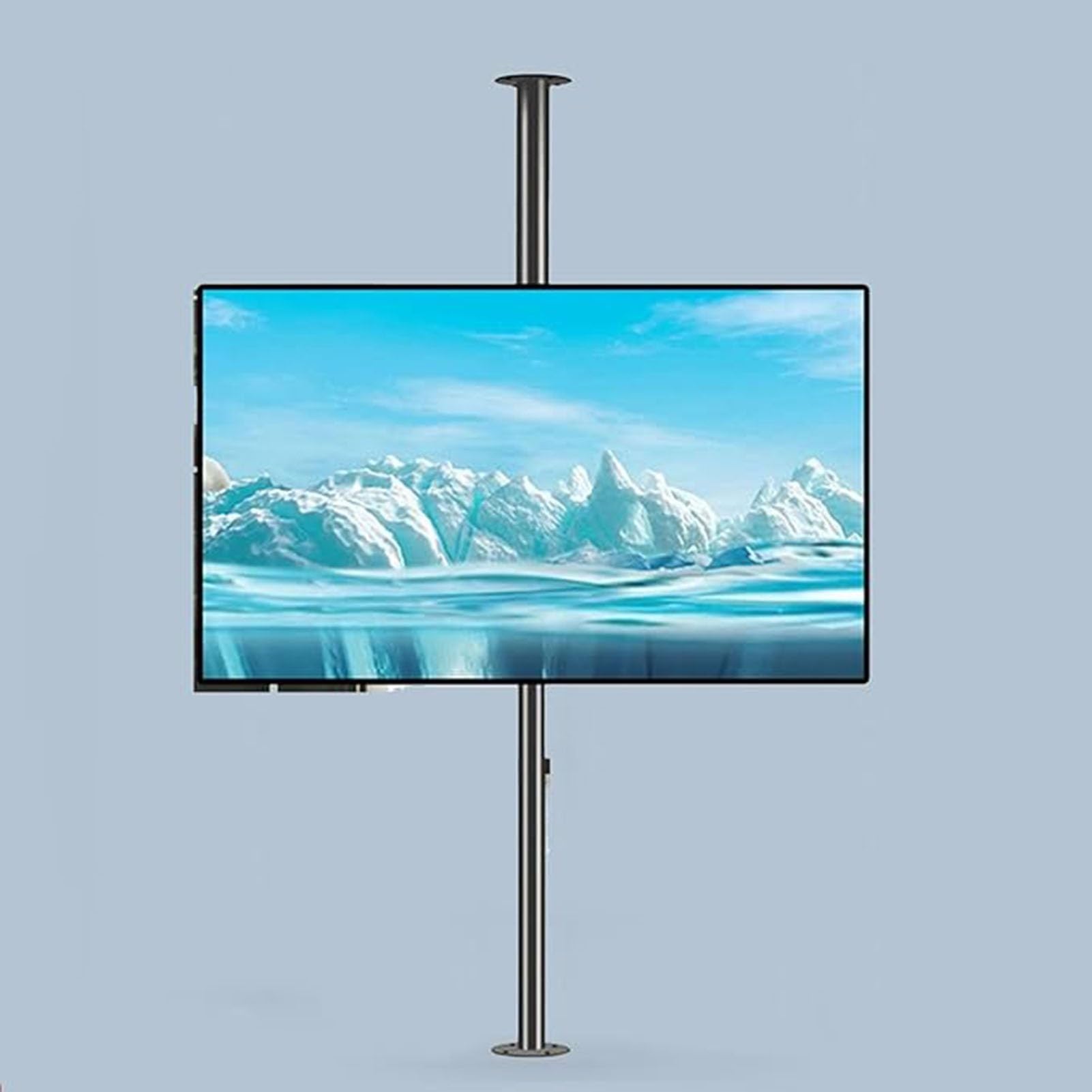 Soporte de Suelo para TV LCD - Soporte de Techo Ajustable para TV, Base giratoria para Mueble de TV con mampara divisoria, Compatible con Pantallas LED de 32 a 75 p,32-75 Inch Screen-200-295cm