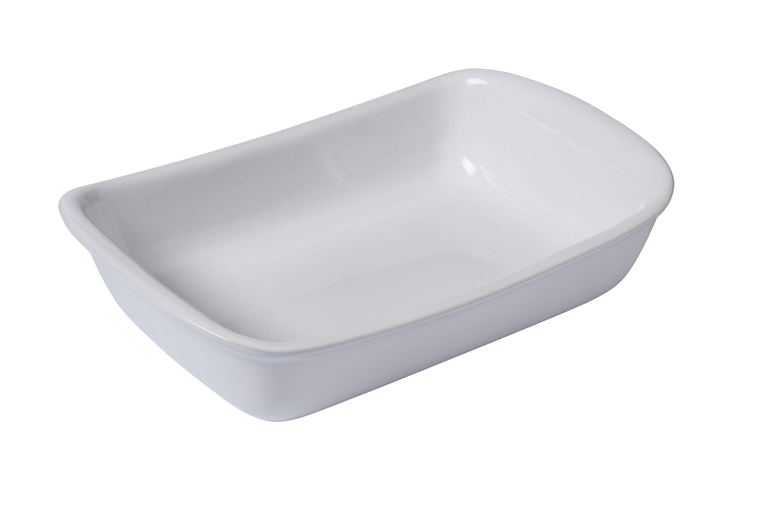Pyrex Bianco Rectangular 6430 Supreme Saucepan, Ceramic, White