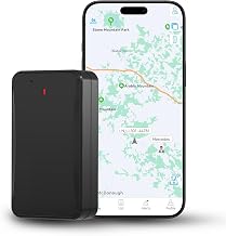 LNCOON GPS Tracker Real-Time GPS Tracking for Vehicles, Cars, Trucks, GPS Tracker Device Magnetic Case, Subscription Required 4G Tracking Positioning Terminal 10,000mAh Rechargeable Battery-LL301