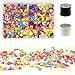 Produktbild Zuzer 650PCS Perlen zum auffädeln,Ketten basteln,Perlen Basteln,DIY Perlenschmuck mit 2PCS Elastisch Schmuckfaden Gummifaden,24 Farben