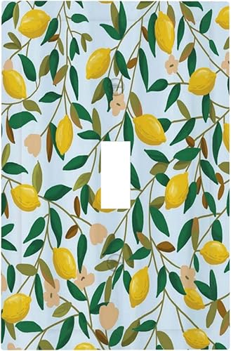 Miniatura 134 de Cubierta de interruptor de luz de 3 cuadrillas con diseño de flores azules púrpuras, cubierta de placa de pared de triple palanca, arbustos florales