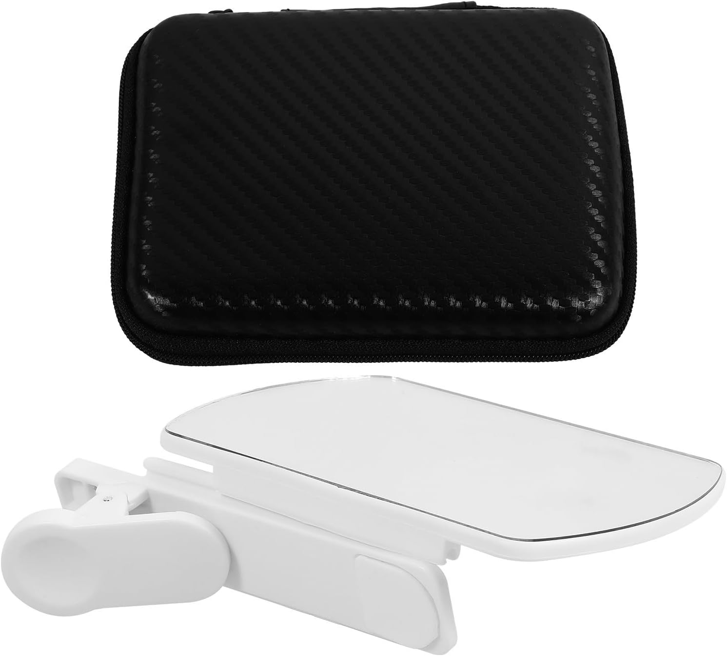 SHINEOFI Adjustable for Clip Phone Portable Mirror Camera Reflection Reflector with Abs Material and Stylish White Design Photography
