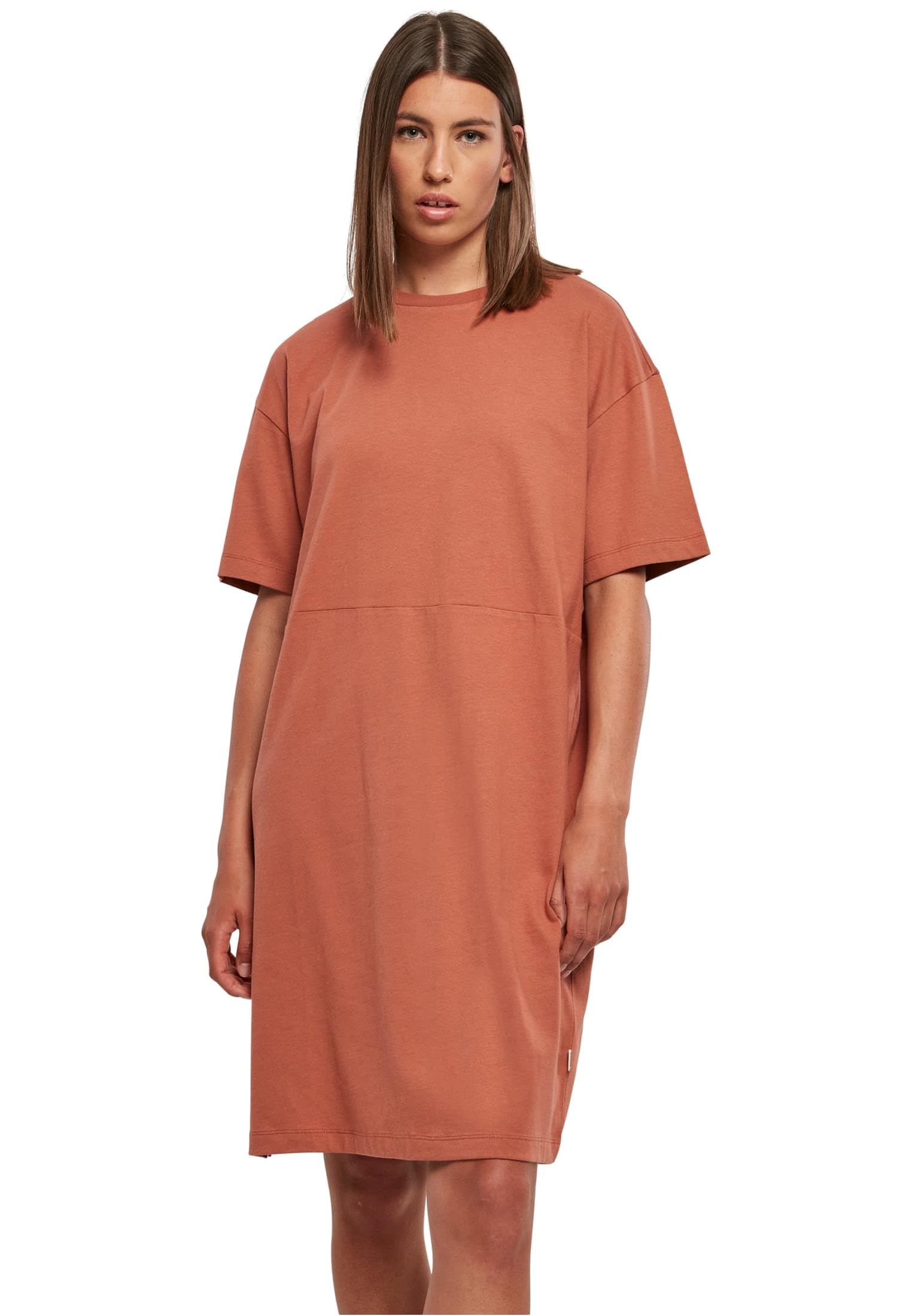 Urban Classics Women's Rouge Oversized Slit T-Shirt Dress For Organic