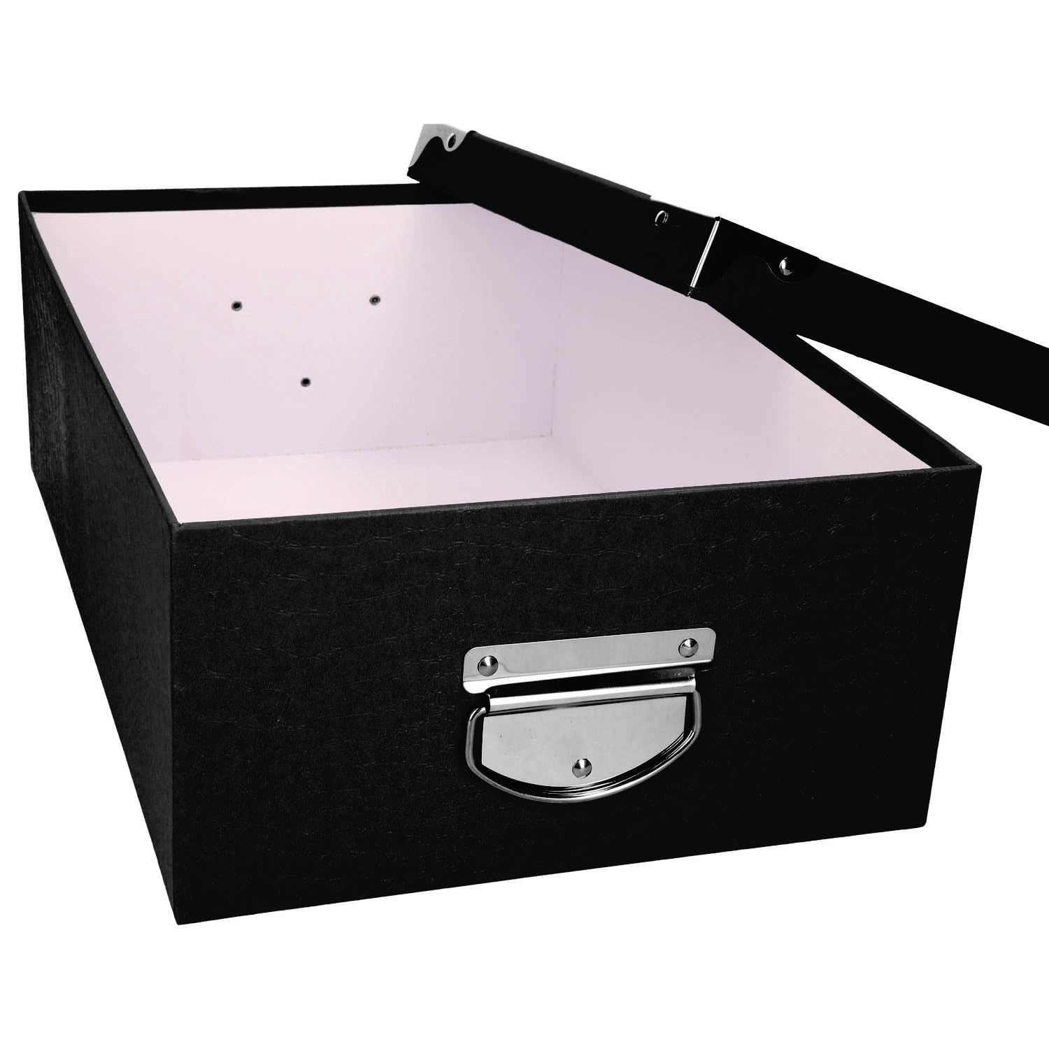 Avilia Caja Premium: juego de 6 cajas multidimensionales de cartón con tapa y asas, perfectas para organización y transporte