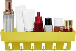 Bathroom Shelves Wall Mounted,Wall Shelf Bathroom - No Punching Rack Hook Design for Reasonable Storage for Versatile Home Space in Kitchen Or Bathroom Stalf