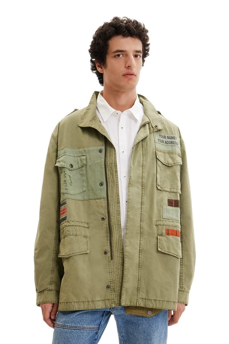 Desigual Men's 4092 KAKI CHAQ_Amaru, Green, XL