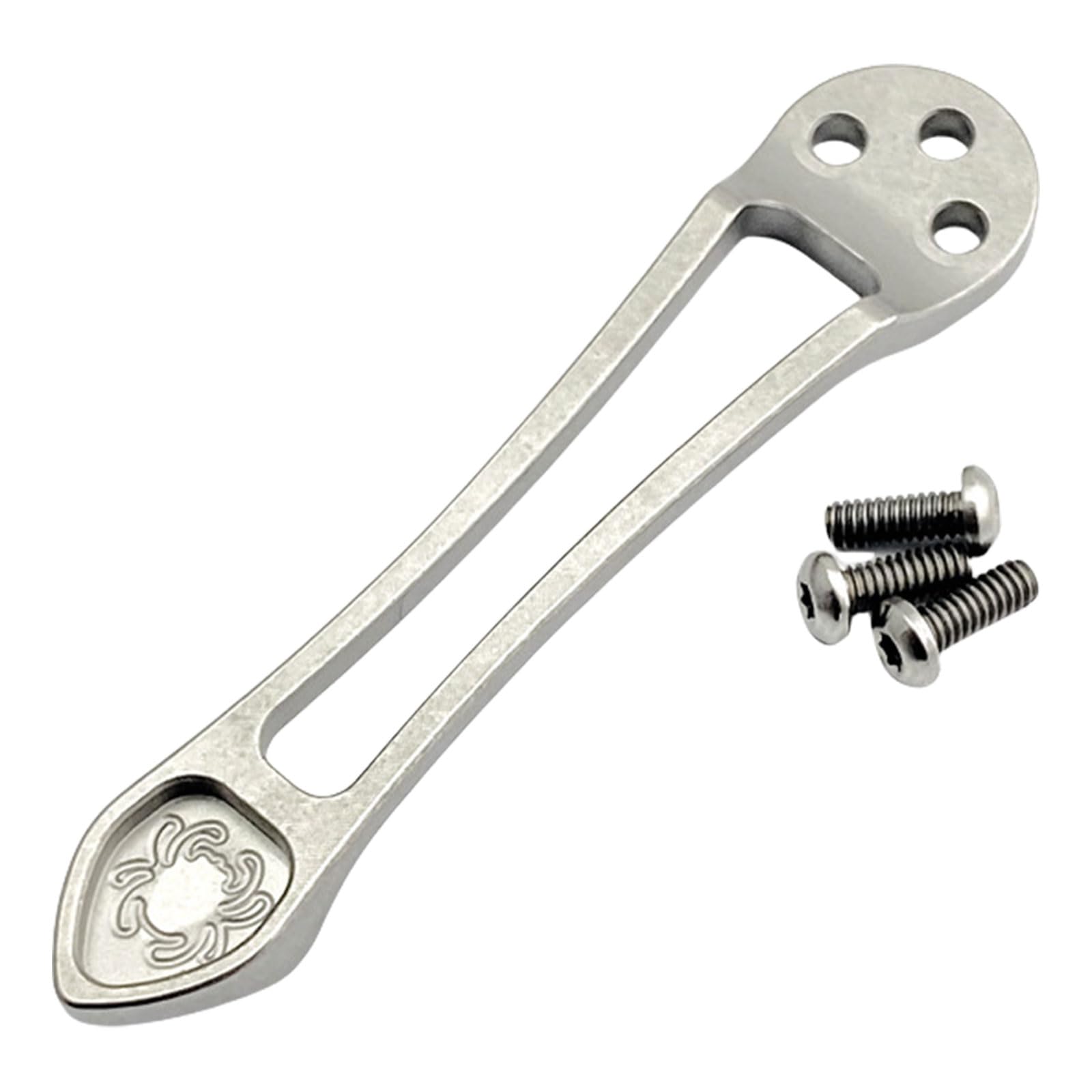 Deeply Carry Pocket Clip with Screws Metal Pocket Back Clip Replacement for Paramilitary 2 Endura 4 Stretch Cutter