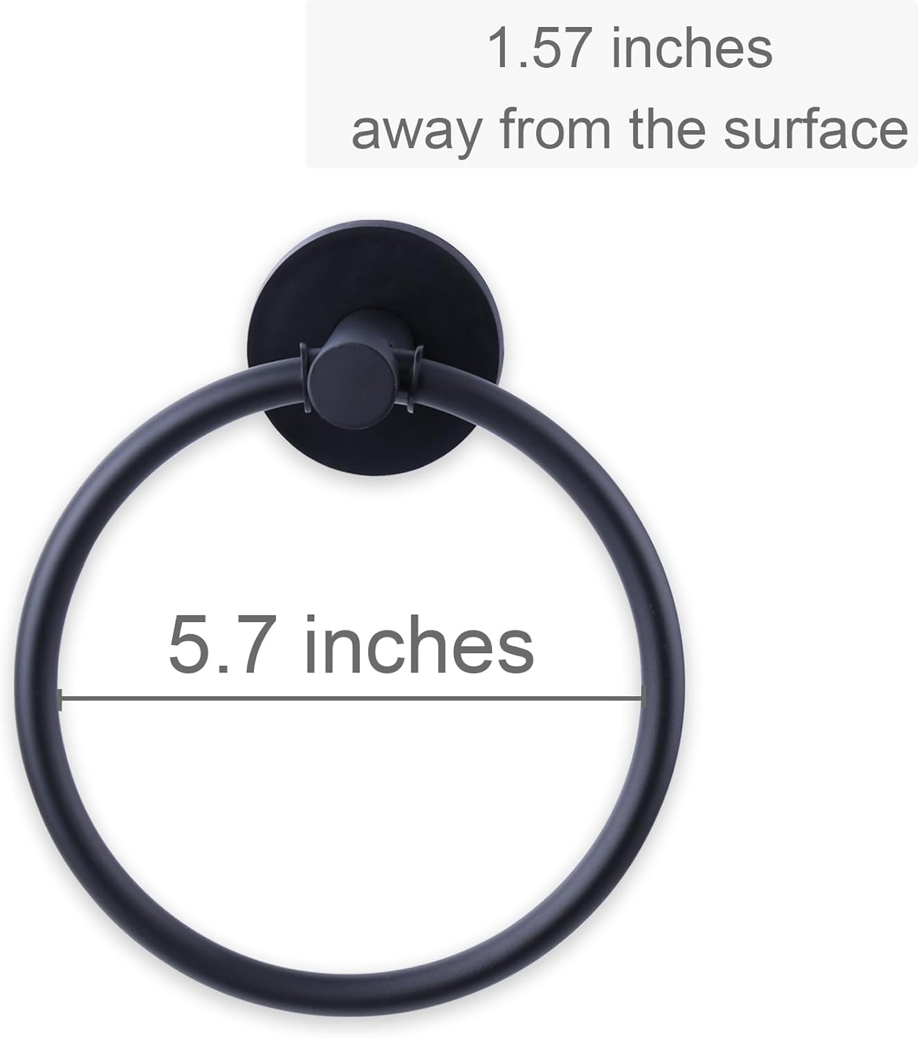 Magnetic Towel Ring Hand Towel Holder Towel Rack Towel Hook Hanger for Refrigerator, Kitchen Stove, Oven, Dishwasher, Sink, Laundry Washing Machine Black