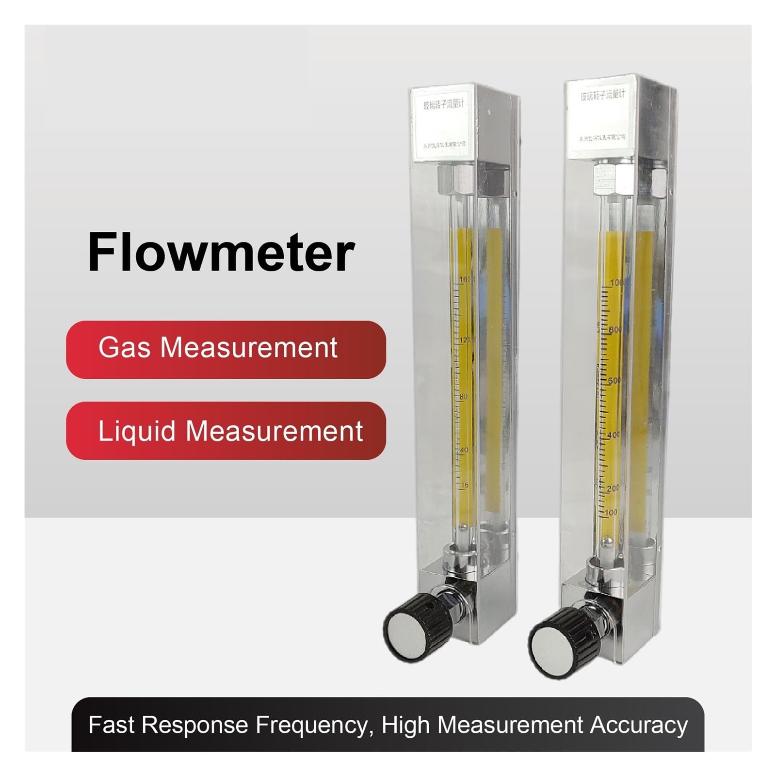 Caudalímetro Medidor de Flujo de líquido LZB-10, rotámetro de 25-250 l/h, Tubo de Vidrio Ajustable, caudalímetro Vertical for Uso en Laboratorio o Industrial.(0.1-1L-min)