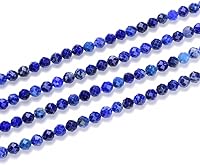 Vista 15 de Adabele - 1 hebra de piedra preciosa curativa natural de lapislázuli crisocola de 0.118 in (0.12 pulgadas), cuentas sueltas redondas facetadas