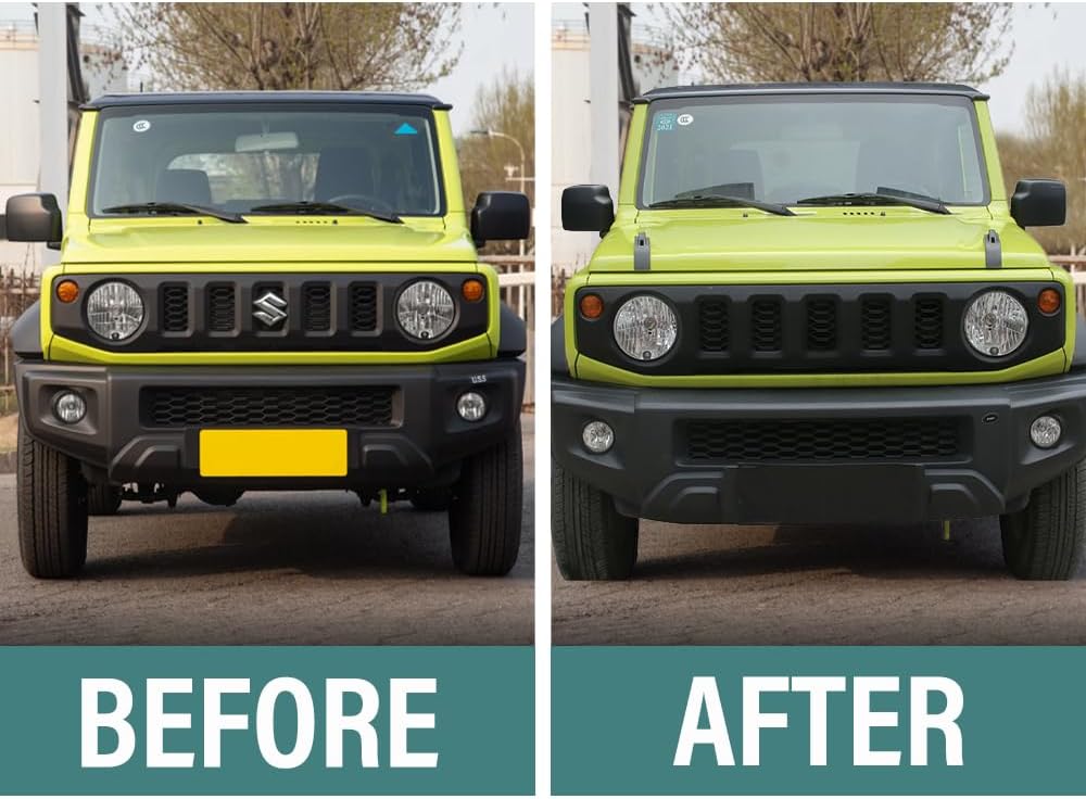 Car Front Engine Hood Decoration Cover Trim Sticker for 2019 2020 2021 2022 2023 2024 2025 2026 Suzuki Jimny Exterior Accessories