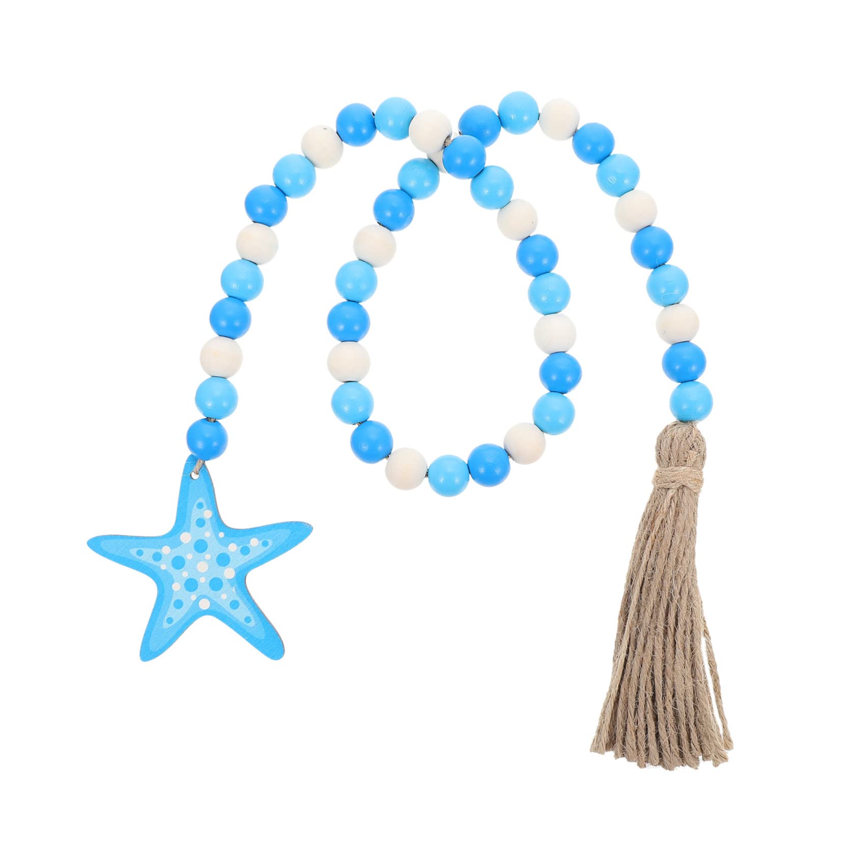 Guirlande de perles en bois avec glands 5 styles de perles en bois Guirlande de perles en bois avec glands 5 styles de perles en bois