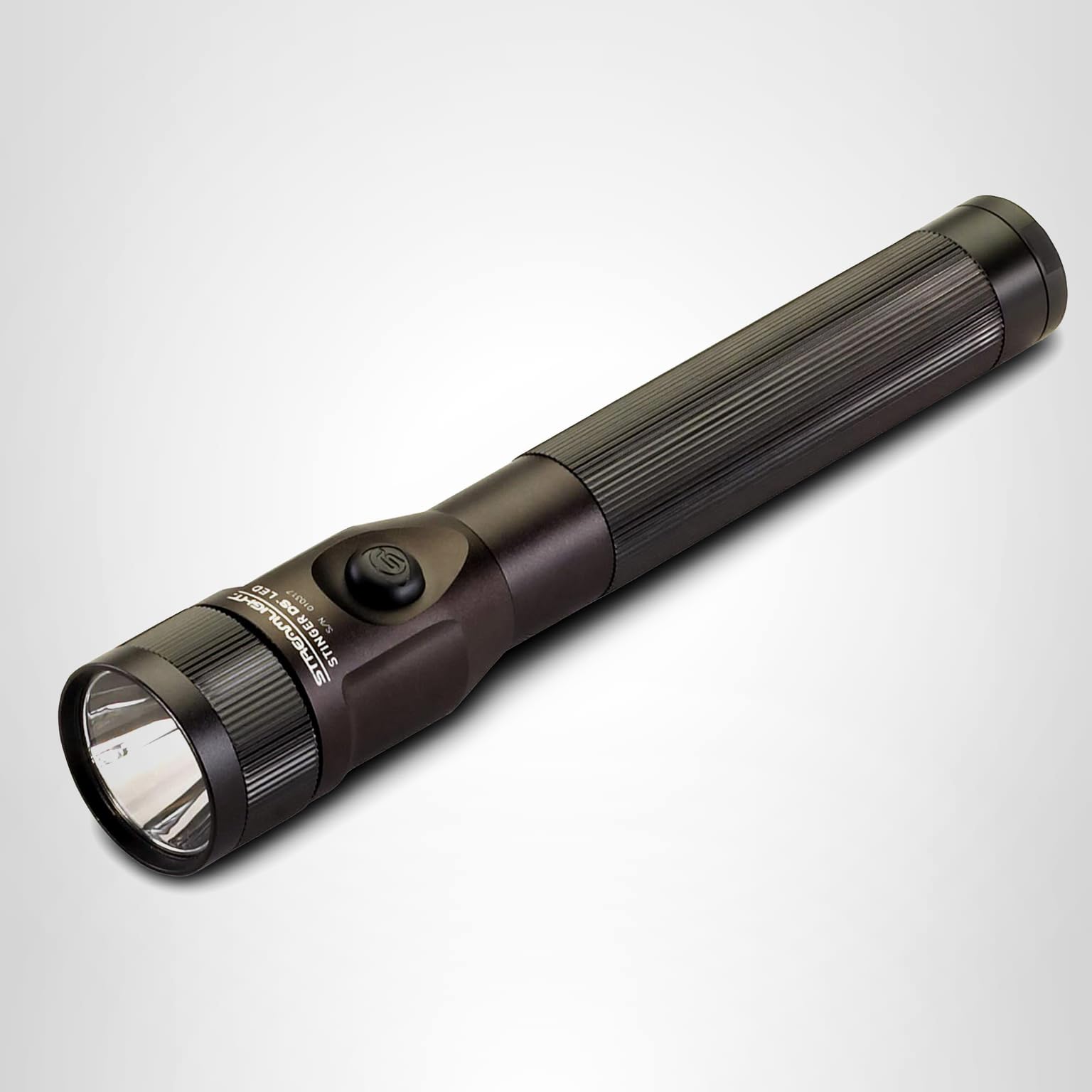 Streamlight 75810 Stinger DS 425-Lumen 26,000-Candela Flashlight, Black | 425 lumens; 26,000 candela peak beam; rechargeable capable; multi-mode lighting; IPX7 waterproof; impact-resistance tested