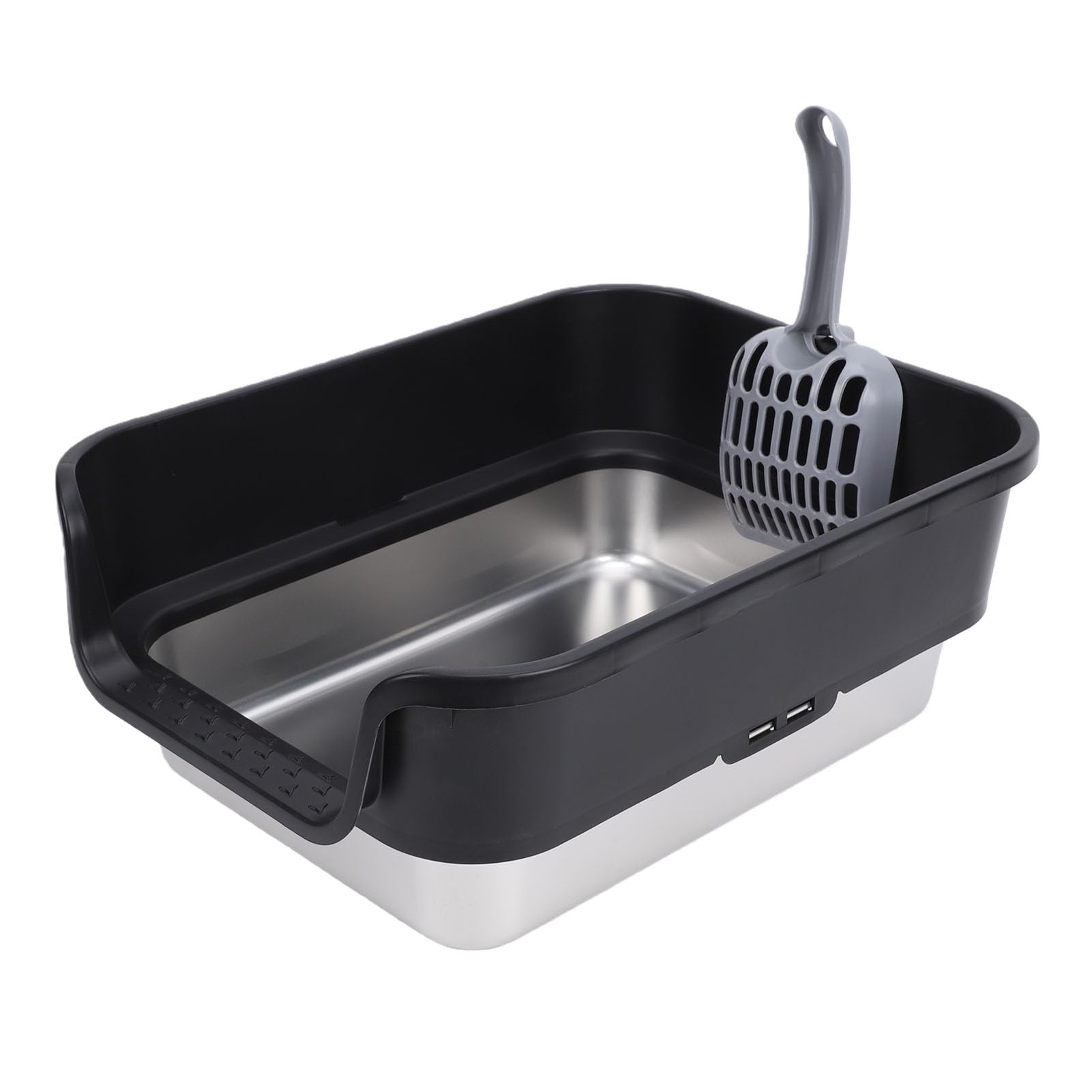 Lettera per Gatti Grande Lato Alto Acciaio Inox Facile Pulizia