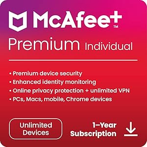 McAfee-Premium-2023-Individual-Plan-Unlimited-Devices-Identity-and-Privacy-Protection-Software-includes-Unlimited-Secure-VPN-Identity-Monitoring-Password-Manager-and-Antivirus-Download