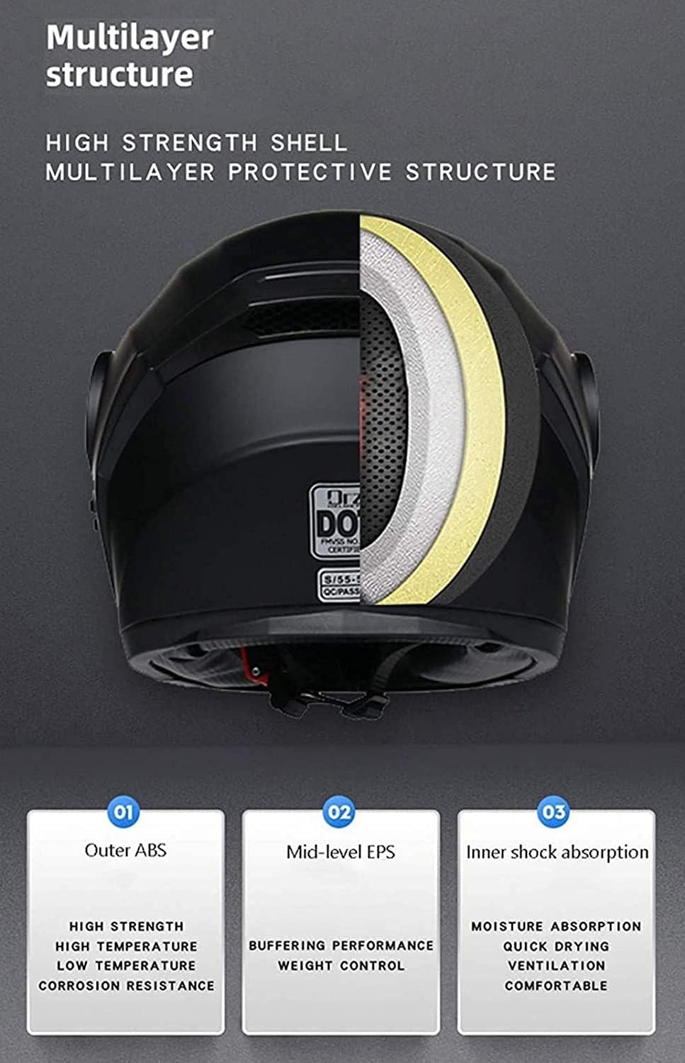 Casco Moto Integrale Con Bluetooth - Omologato ECE/DOT, Doppia Visiera Antiappannamento, Taglie S-XXL