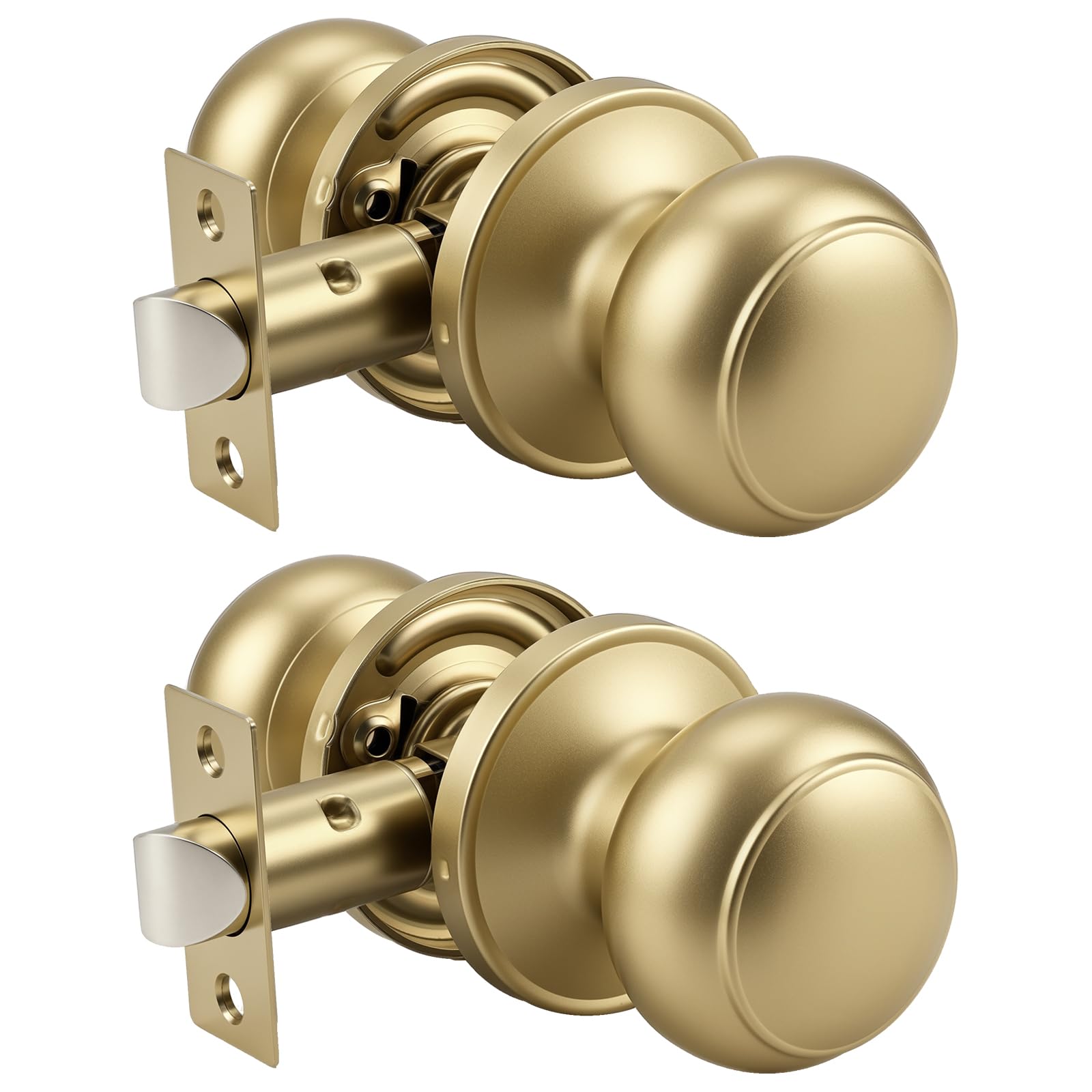 Matte Black Door Knobs - Stylish Passage Handles -29