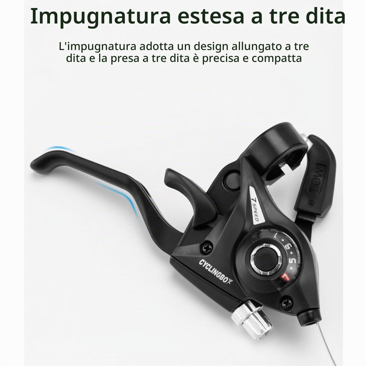 Set leva del cambio per bicicletta, leva del cambio per mountain bike, leva del freno per bicicletta (3x7, 21 velocità) per mountain bike, bici da corsa, MTB, BMX