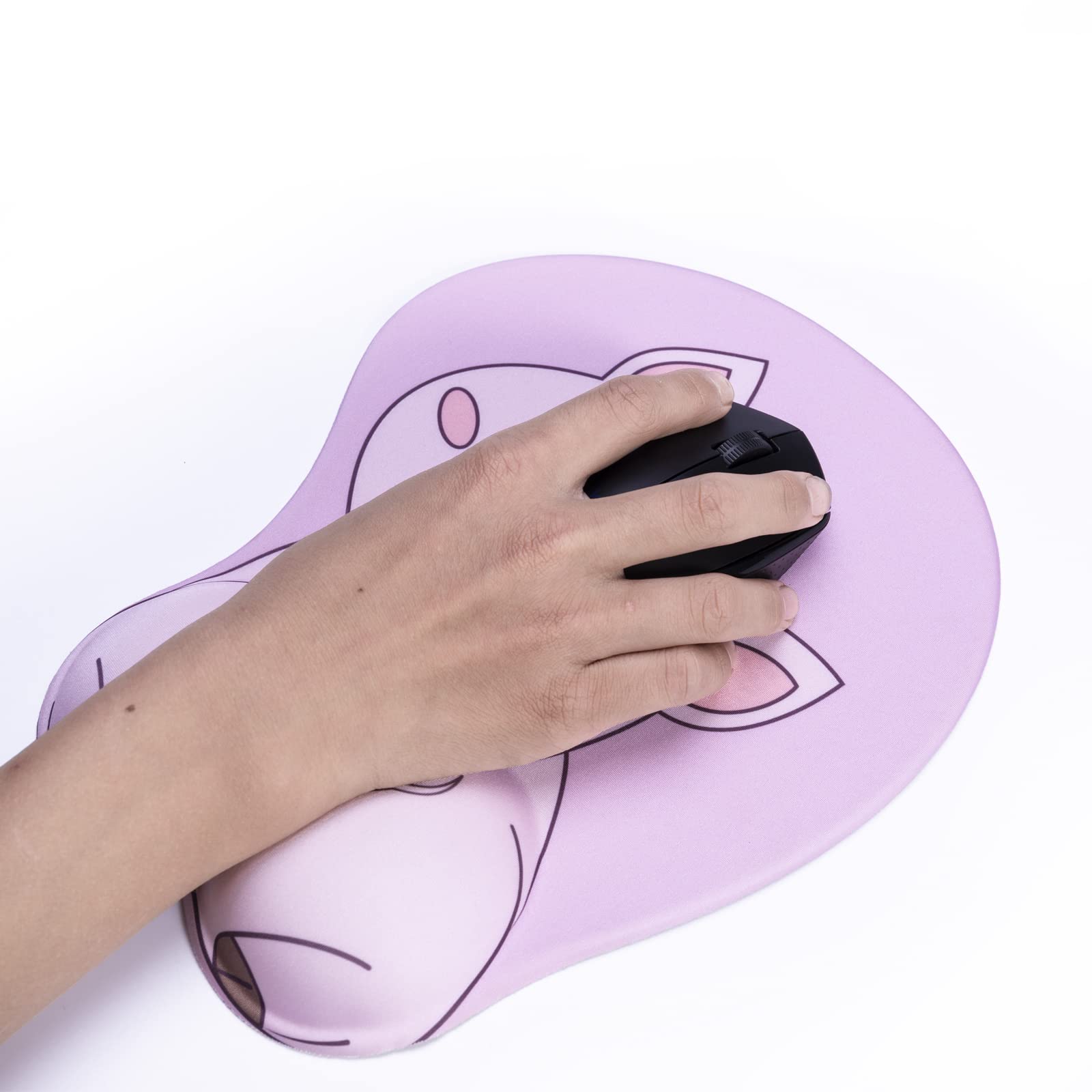 Podkładka pod mysz z poduszką żelową, różowa Kawaii, podkładka pod mysz KAIGOBOX z motywem świnki, żelowa, podkładka pod mysz, ergonomiczna podkładka pod mysz do domu i biura, antypoślizgowa podkładka