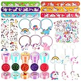sello unicornio lacre Favores de la fiesta de unicornio para niños - La variedad de juguetes de unicornio son perfectos para los premios de Carnaval, juguetes de la caja de premios para las recompensas de la clase, surtido de juguetes de la fiesta de cumpleaños, juguete de relleno de piñata, premios y juguetes de Halloween, juguetes de relleno de medias para la Navidad. Puede traer un sinfín de alegría a los niños.