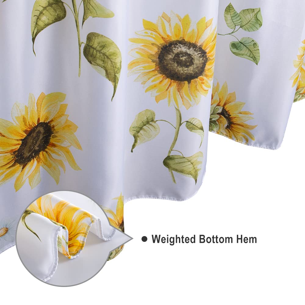 Kleiner Duschvorhang Mit Kirschblüten-Muster – 91,4 X 183 Cm, Wasserabweisend & Mit 7 Haken | Deko Für Schmale Duschen
