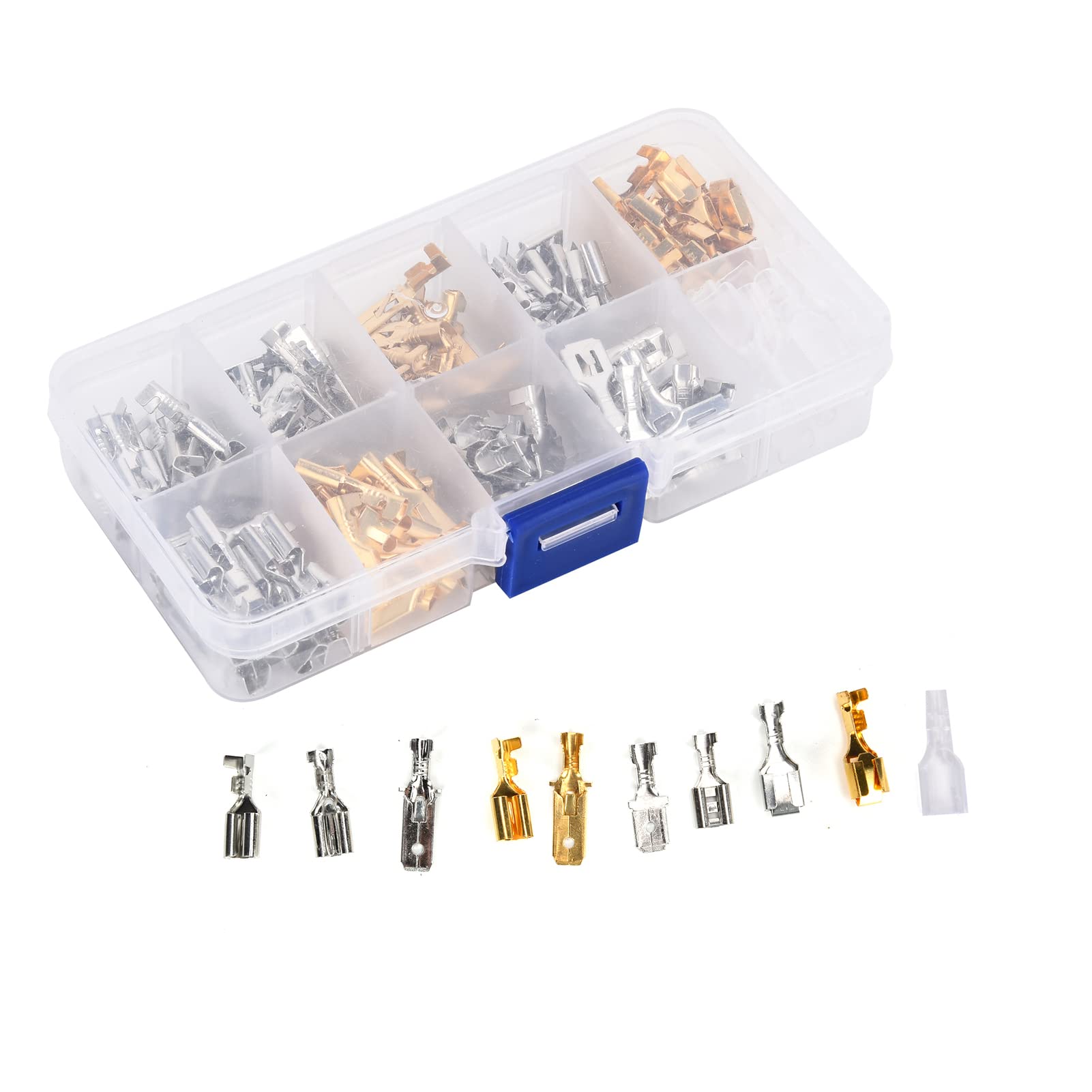 BROLEO Wire Spade Connector, Sturdy and Durable Wire Terminals for Automobile Mechanical Equipment for Home Appliances, BROLEOy5t67nrhde