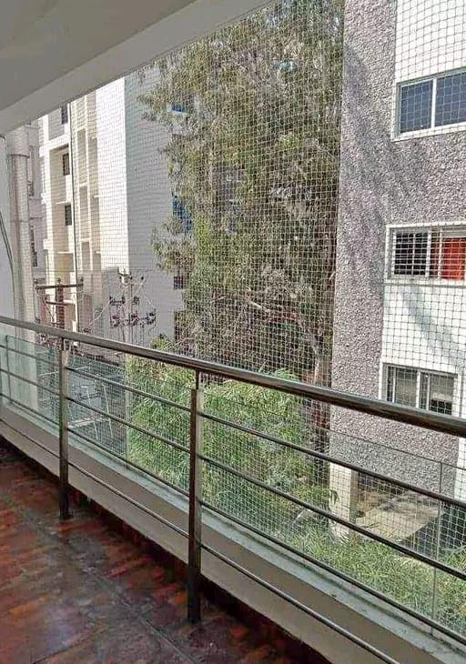 Image of 15 ft x 15 ft Bird Control net for Balcony and Garden | Nylon Bird net for Windows to Protect House from Birds | Size Bird net 15 ft x 15 ft