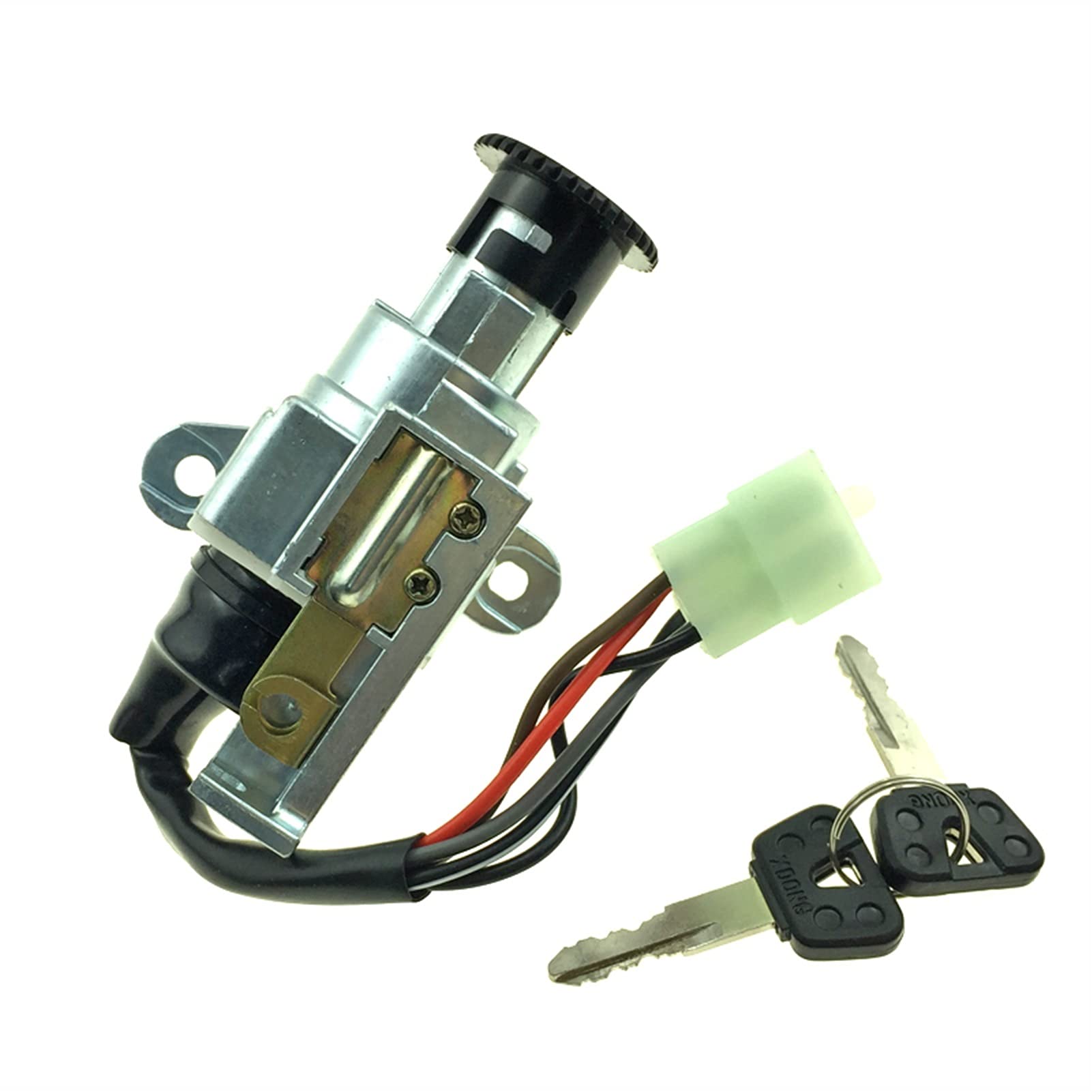 Interruptor de Llave de Encendido Cerradura Encendido Interruptor de Llavero Conjunto Sequido Cerrilla Kit Kit de Llaves de Motocicleta Pieza de Repuesto