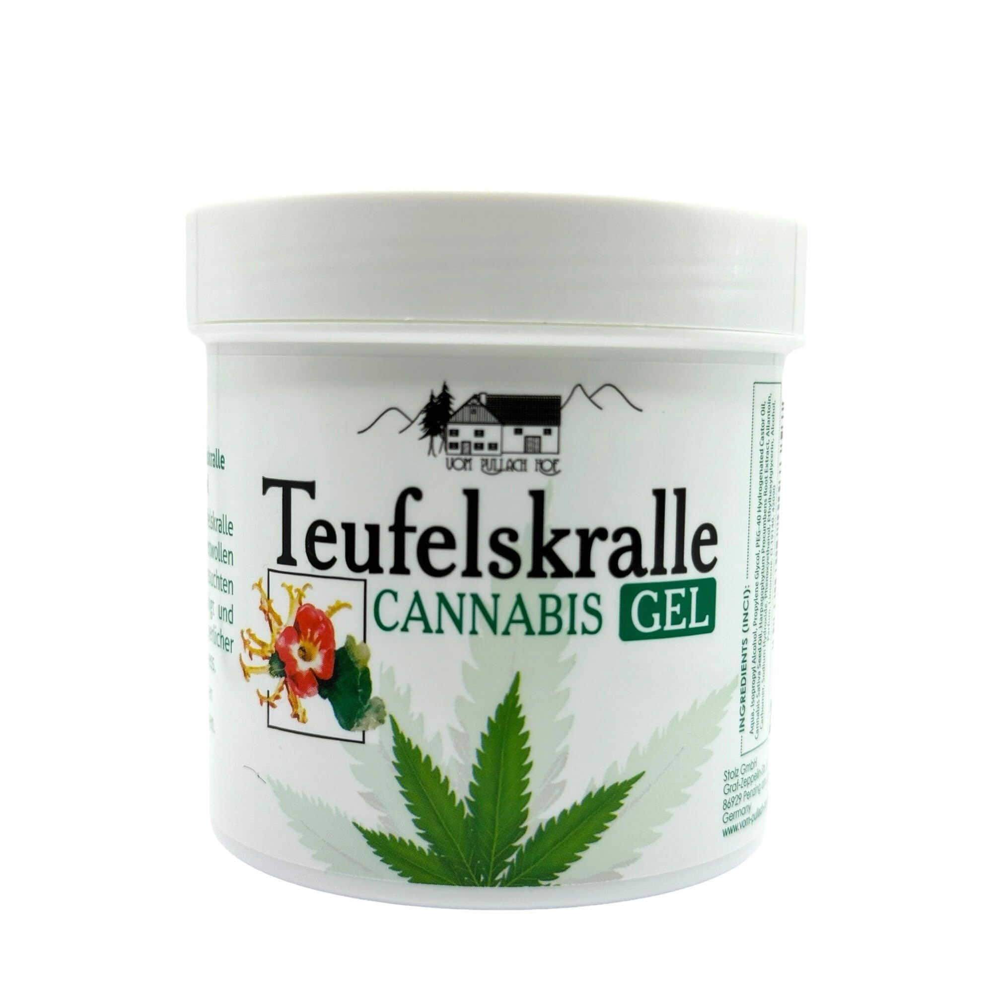 Gel de chanvre, baume relaxant, crème pour les muscles et les articulations avec Harpagophytum, crème pour usage topique