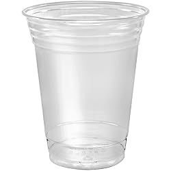 SOLO Cup 100 Piece Company Plastic Party Cold Cups, Clear, 12 oz (TP12-100)
