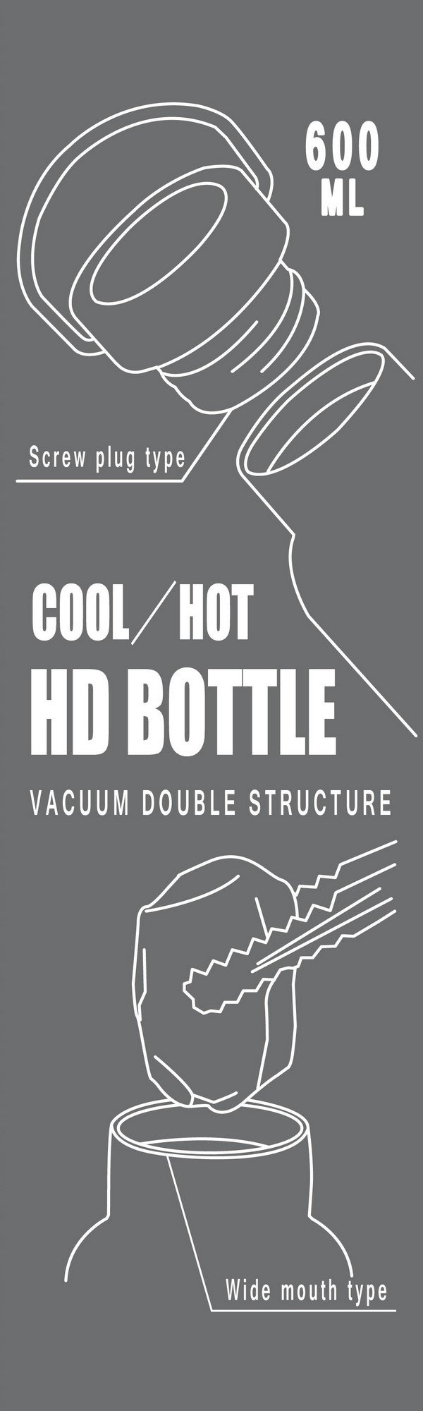 キャプテンスタッグ スポーツボトル 600mlサムネイル4