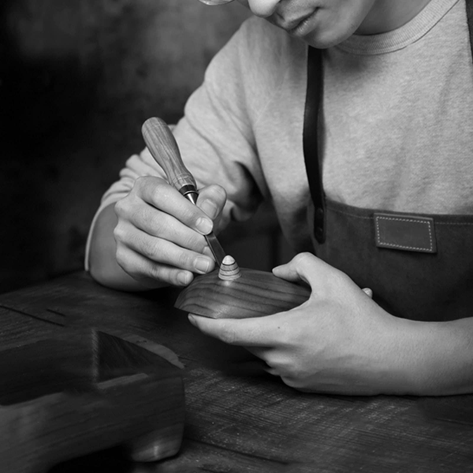 Ensaladera De Madera De Ébano, Cuenco De Servicio De Vajilla De Estilo Japonés, Hecho A Mano, Ensaladas, Alimentos, Verduras Y Frutas.