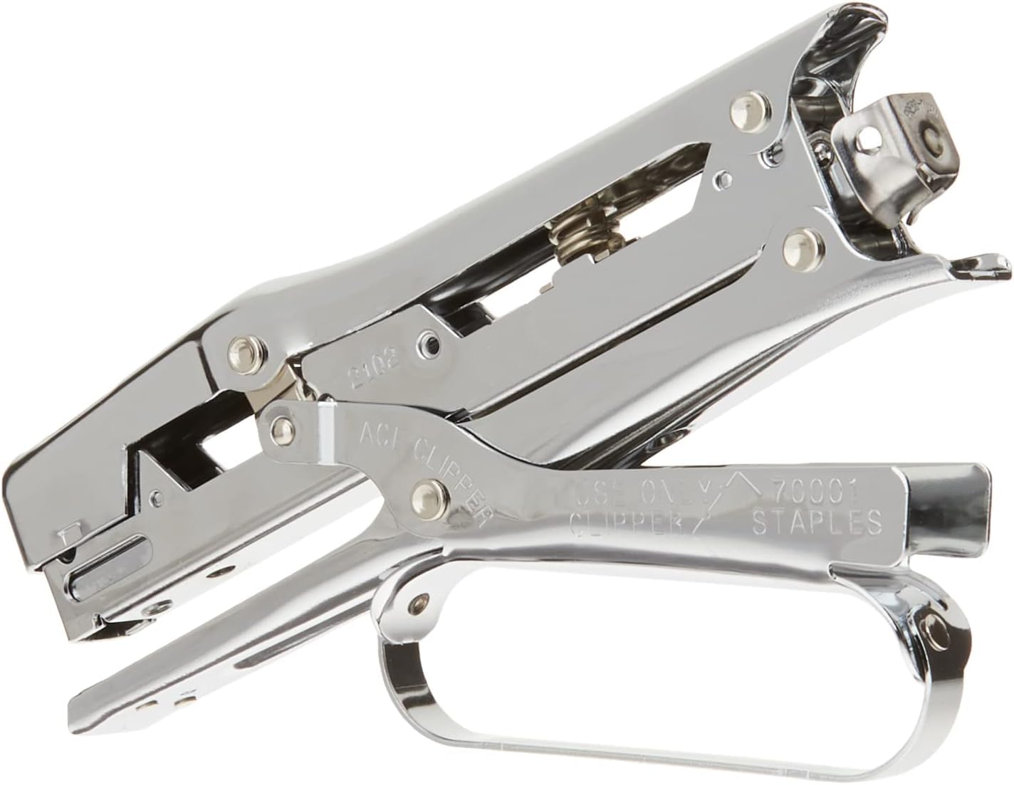 Pinzatrice Mod. 702 Stapling Plier Cucitrice in Metallo Cromato Manuale modello nr. 702