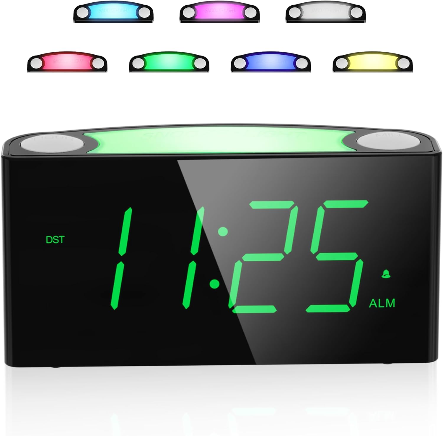 Mesqool Alarm Clock for Kids/Heavy Sleeper/Teens, Large Digital Clock