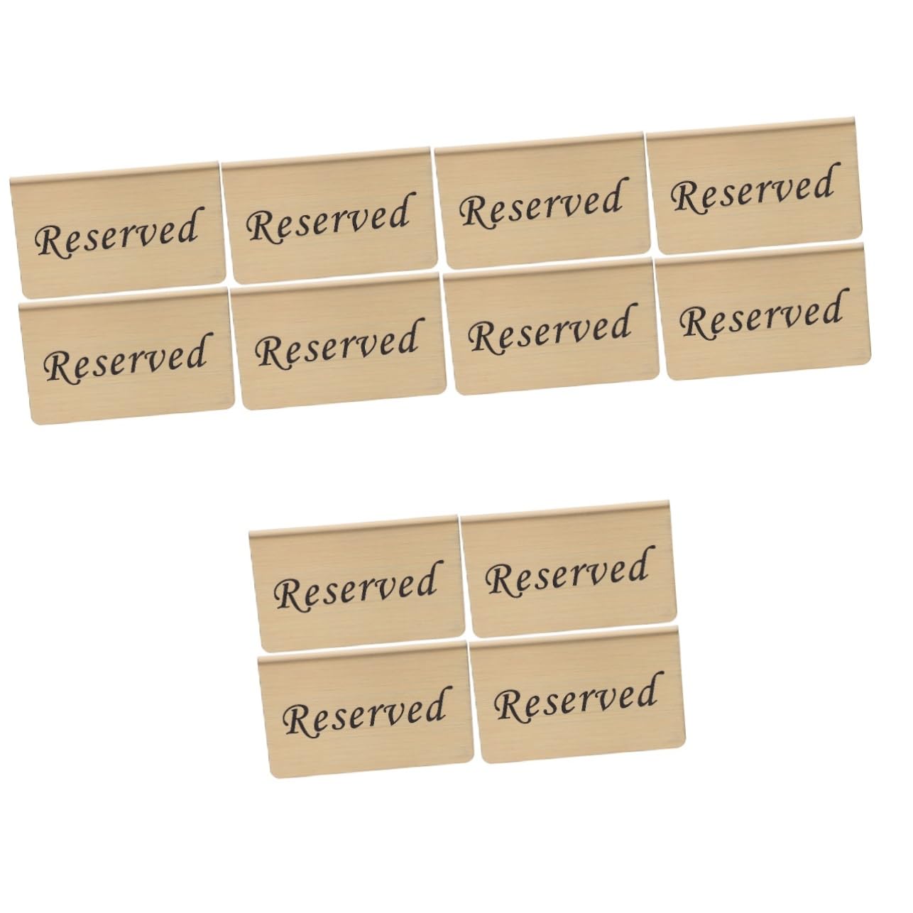 PRETYZOOM 12piezas De Mesa Reservadas Inoxidable Para Carteles Elegantes Para Bodas y Para Asientos Restaurantes