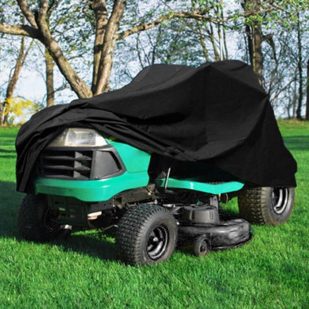 1 funda protectora impermeable para cortacésped (Negro, 245 x 50 x 140 cm)