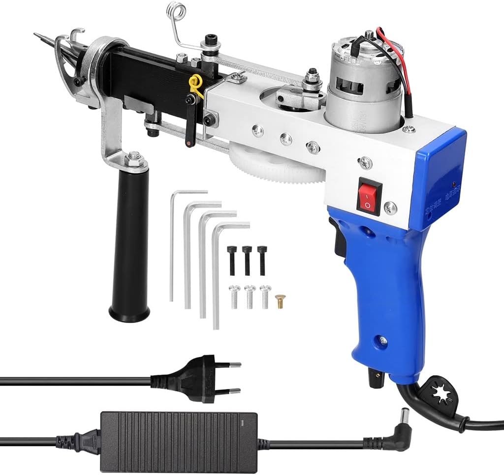 GeRRiT High-Speed Weaving Carpets Machine, 2 in 1 Dual-Use Tufted Rug Making Gun, 7-19mm, Tufting Gun for Handmade DIY Beginners