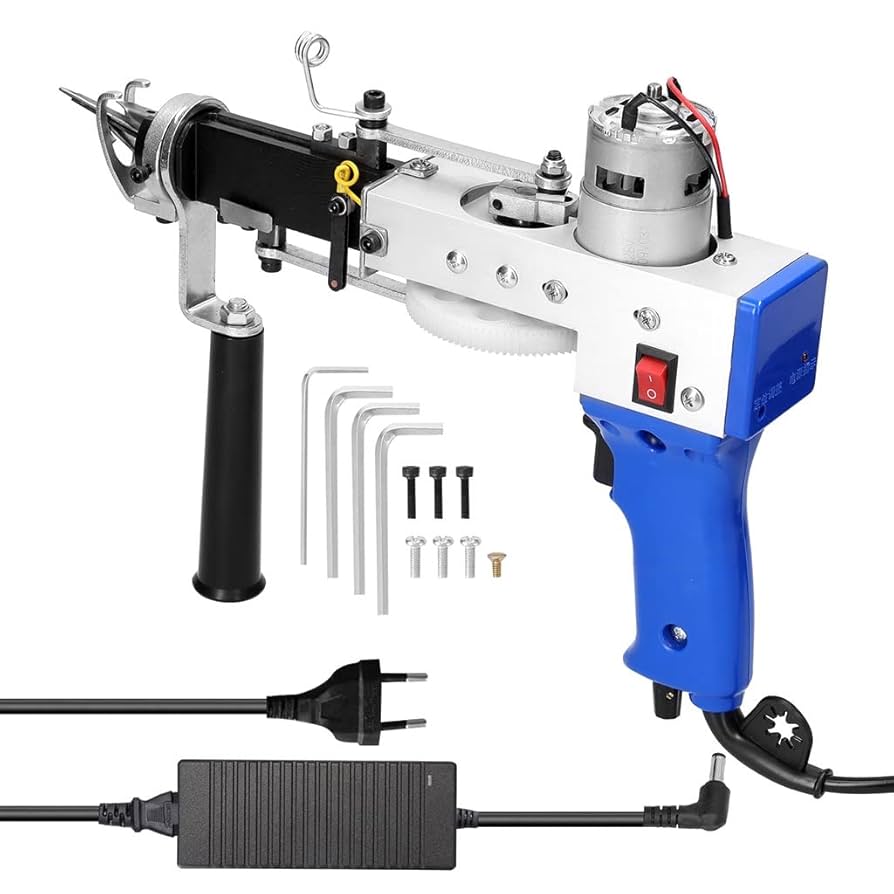 Amazon｜刺繍機、電気カーペット織り機、ループパイル/カットパイル