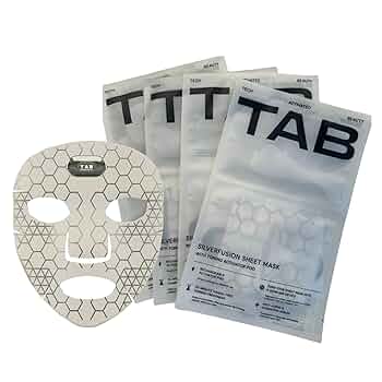 Amazon.com : TAB SilverFusion Sheet Mask Pack with Toning